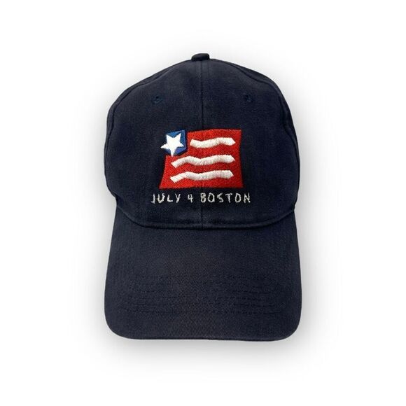 Pacific Head Wear July 4 Boston Baseball Hat American Flag Style 101C Blue OSFM - Picture 5 of 8